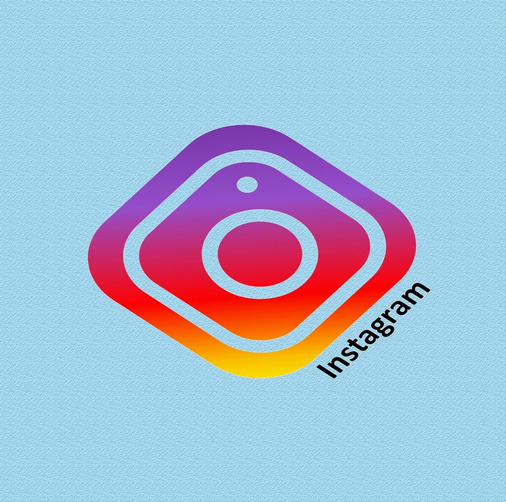 instagram blue background